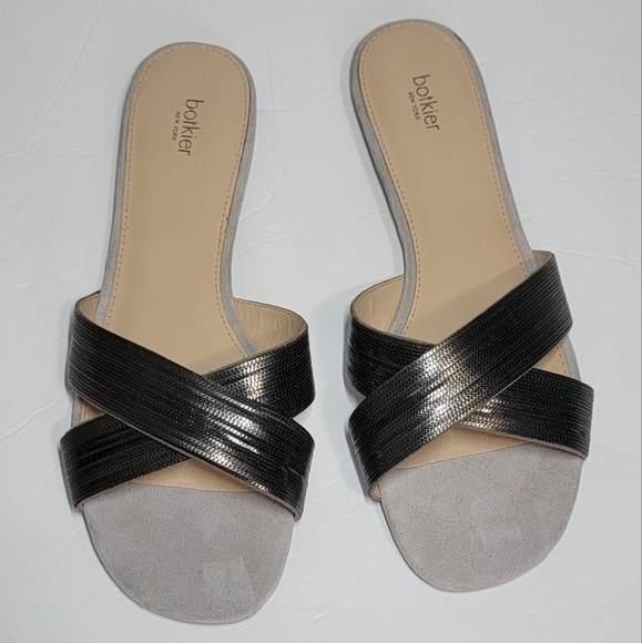 Botkier Millie Cross Strap Slide Sandals/ 8.5M - Picture 1 of 9